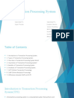 Transaction Processing System