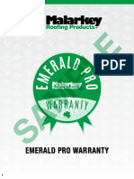 Emerald Pro Warranty Sample Malarkey