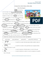 Narrative Tenses Worksheet