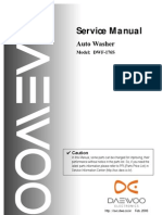 Manual Servicio Lavadora Daewoo DWF-176S