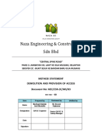 Method Statement Demolition & Provision Access