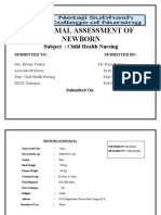 Abnormal Assessment of Newborn: Subject: Child Health Nursing