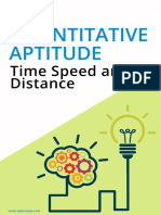 Quantitative Aptitude Time Speed and Distance Sptestprep