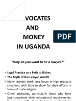 Advocates and Money in Uganda