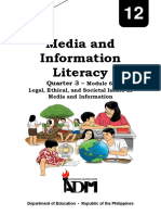 Media and Information Literacy: Quarter 3