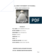 National Open University of Nigeria: Bridal Shop Business Plan