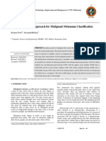 Machine Learning Approach For Malignant Melanoma Classification