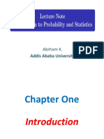 Introduction To Statistics