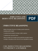 Inductive and Deductive Reasoning