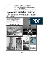 European Highlights Tour For LTC: Vora Travels