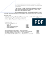 Question 1A. Let Us Design A Class Bankaccount. A Bank Account Has An Account Number. The Bank