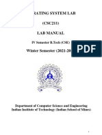 Final OS Lab Manual 2021-22 (Winter)