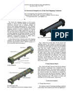 Numerical Analysis For Structural Integrity of A Fresh Fuel Shipping Container