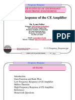 Low Frequency Response of CE Amplifier