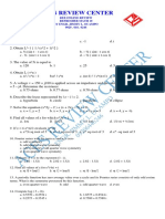 Aces Review Center: Ree Online Review Refresher Math 10 by Engr. Jimmy L. Ocampo 0920 - 644 - 6246