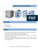 Voltage Detecting Protecting Relay: Application