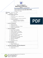 Sample Accomplished of Orientation Checklist and Onboarding Program For New Employees