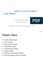 Solving Examples of Linear Program-Ming Models