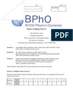 BPhO 2013 QP