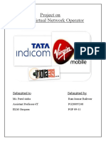 Project On Mobile Virtual Network Operator: Submitted To Submitted by