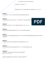 Class 10 Maths Extra Questions For Polynomials With Answers