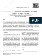 Effect of Admixtures On Properties of Alkali-Activated Slag Concrete