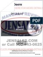 John Deere 24 Skid Steer Loader Parts Manual