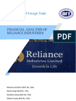 Financial Analysis of Reliance Industries