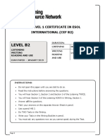 LRN Level B2 January 2019 Exam Paper