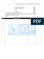 Bank Reconciliation Statement