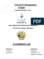 E-Commerce Lab: Trinity Institute of Professional Studies