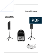 Alto OEX 600 Users Manual