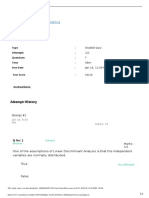 Quiz 3 LDA Predictive Modeling Great Learning