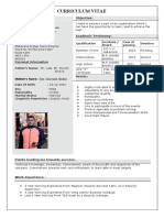 Curriculum Vitae: Objective Ritesh Shukla