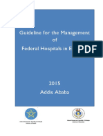 20 Guideline For The Management of Federal Hospitals in Ethiopia 2015