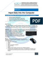 2.2-2 Input Data Into The Computer