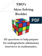 TBO Problem Solving Booklet