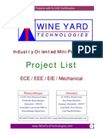 Wine Yard: Project List