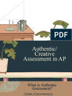 Authentic and Creative Assessment in AP