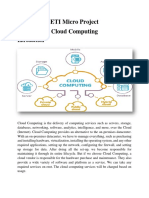 ETI Micro Project Cloud Computing