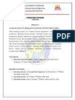 Introduction To Operating Systems, System Structures