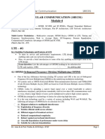 Wireless and CELLULAR COMMUNICATION (18EC81) Module-4