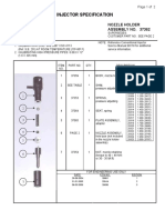 Injector Specification: Page 1 of 2