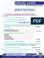 All State CR.P.C Mains Previous Year Questions: Definitions