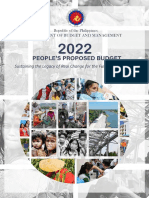 2022 People's Proposed Budget Sustaining The Legacy of Real Change For The Future Generations