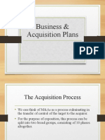 Business & Acquisition Plans