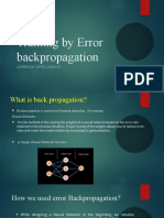 Training by Error Backpropagation