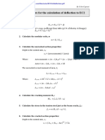 Procedure For The Calculation of Deflection To EC2