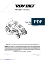 Operator's Manual: Pedal Drive Lawn Tractor Models LTX-1842 LTX-2146