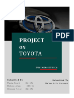 Project Report Indus Motor Toyota - Business Ethics - PAF KIET